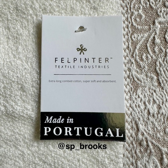 🎁FELPINTER Bath Towel Set - Off White Comb Cotton, Super Soft & Absorbent - 6PCS - Picture 10 of 13